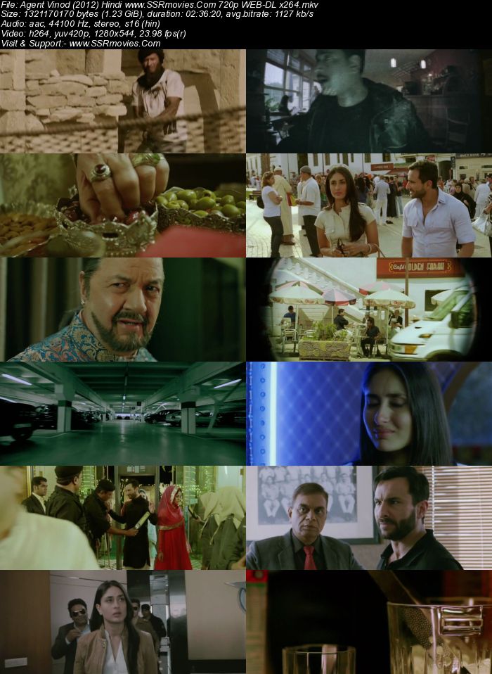 Agent Vinod (2012) Hindi 480p WEB-DL x264 450MB ESubs Full Movie Download