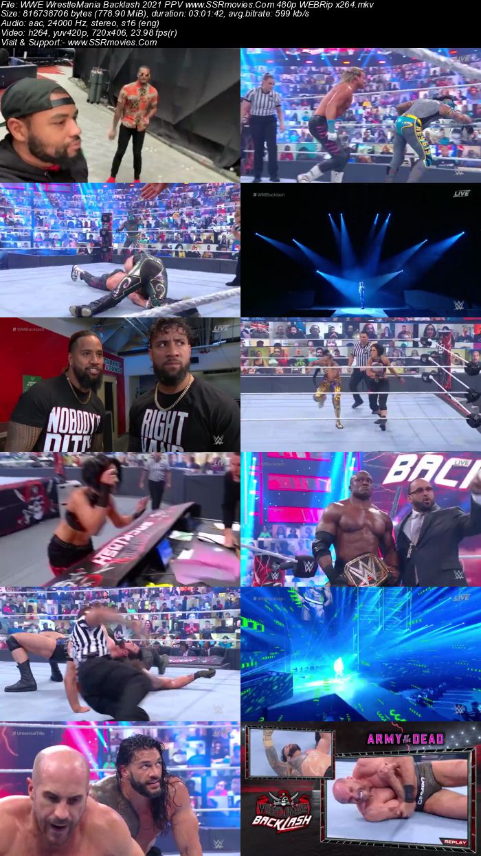 WWE WrestleMania Backlash 2021 PPV 480p 720p WEBRip x264 750MB Download