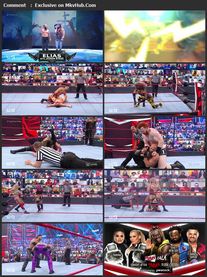 WWE Monday Night RAW 17th May 2021 720p HDTV x264 1.1GB Download