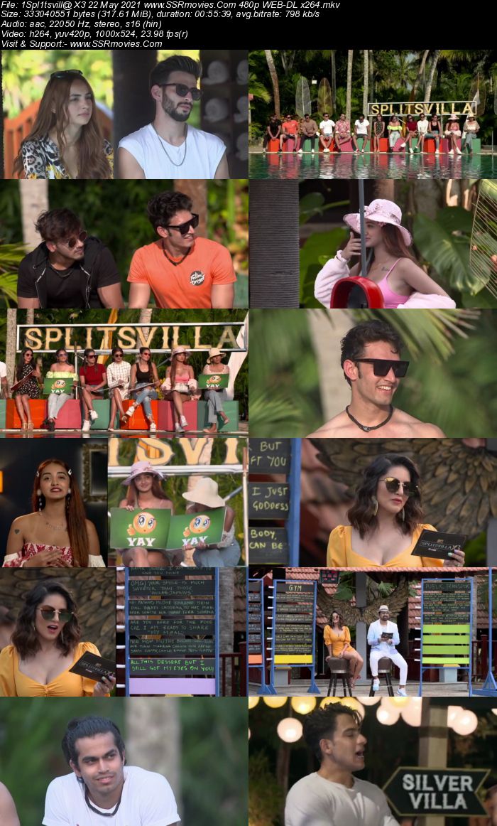 Splitsvilla X3 22 May 2021 480p WEB-DL x264 300MB Download