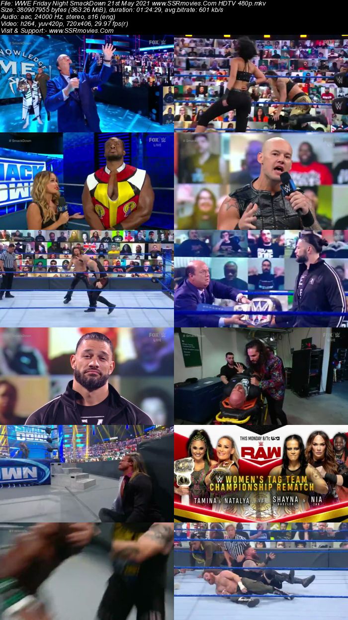 WWE Friday Night SmackDown 21st May 2021 HDTV 480p 720p Download