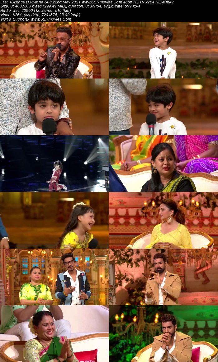 Dance Deewane S03 22nd May 2021 480p 720p HDTV x264 350MB Download