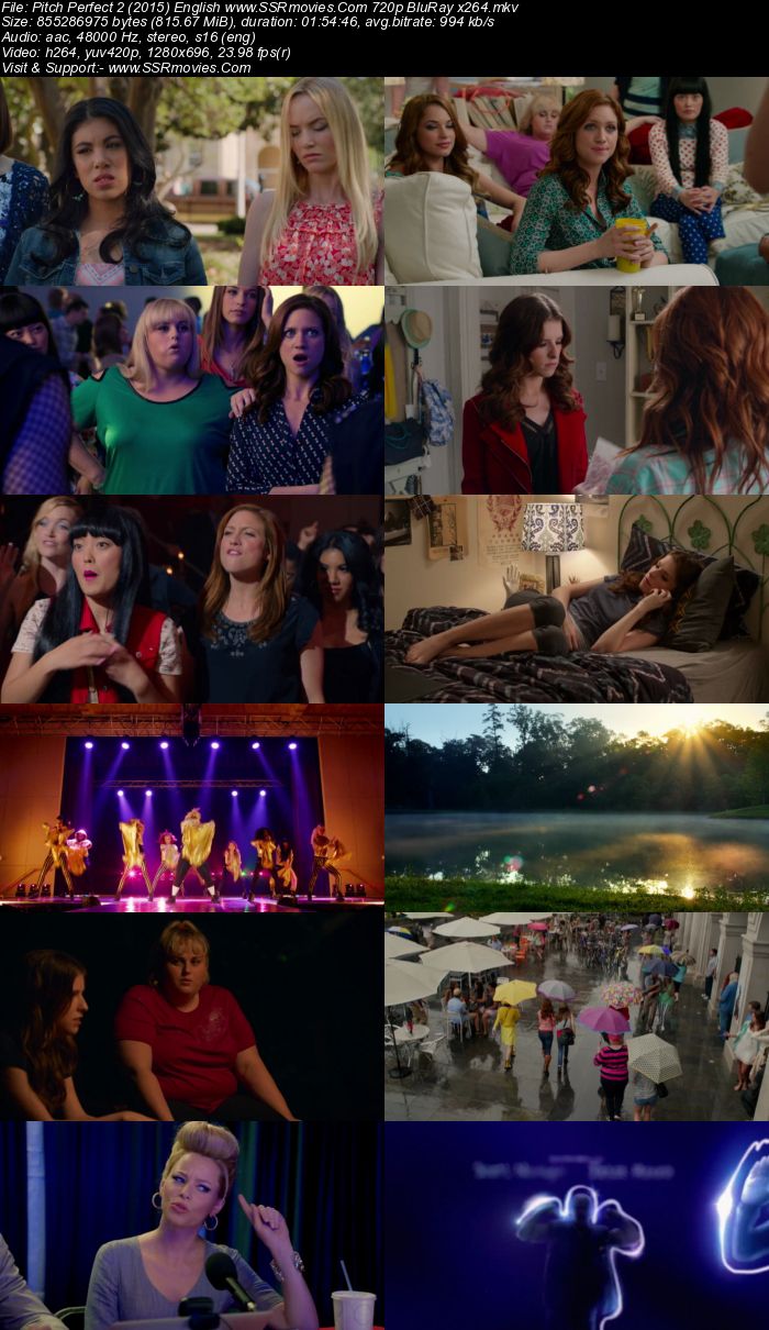 Pitch Perfect 2 (2015) English 720p BluRay x264 800MB Full Movie Download