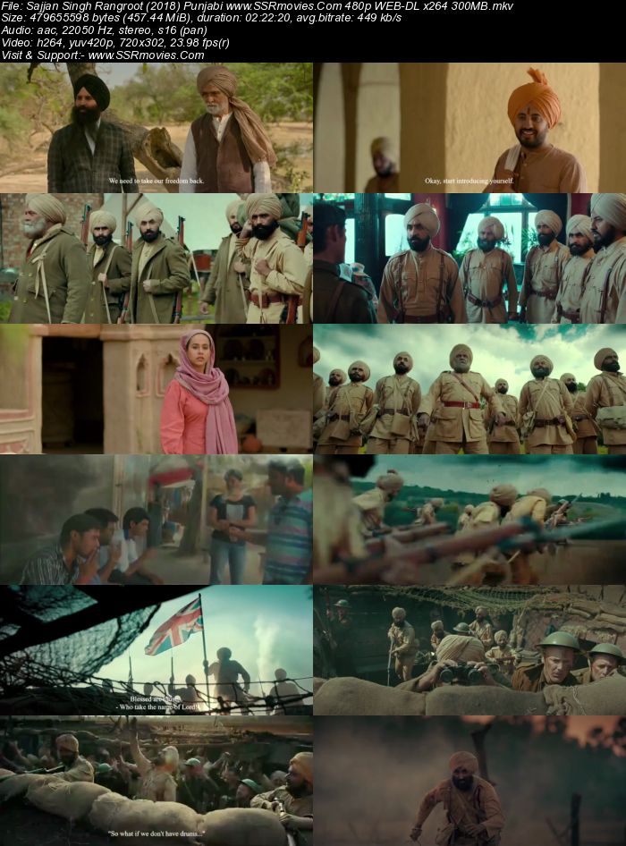 Sajjan Singh Rangroot (2018) Punjabi 480p WEB-DL x264 450MB Full Movie Download