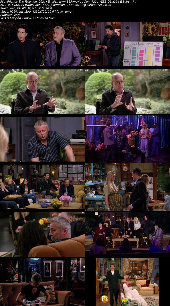 Friends: The Reunion (2021) English 720p WEB-DL x264 950MB Full Movie Download