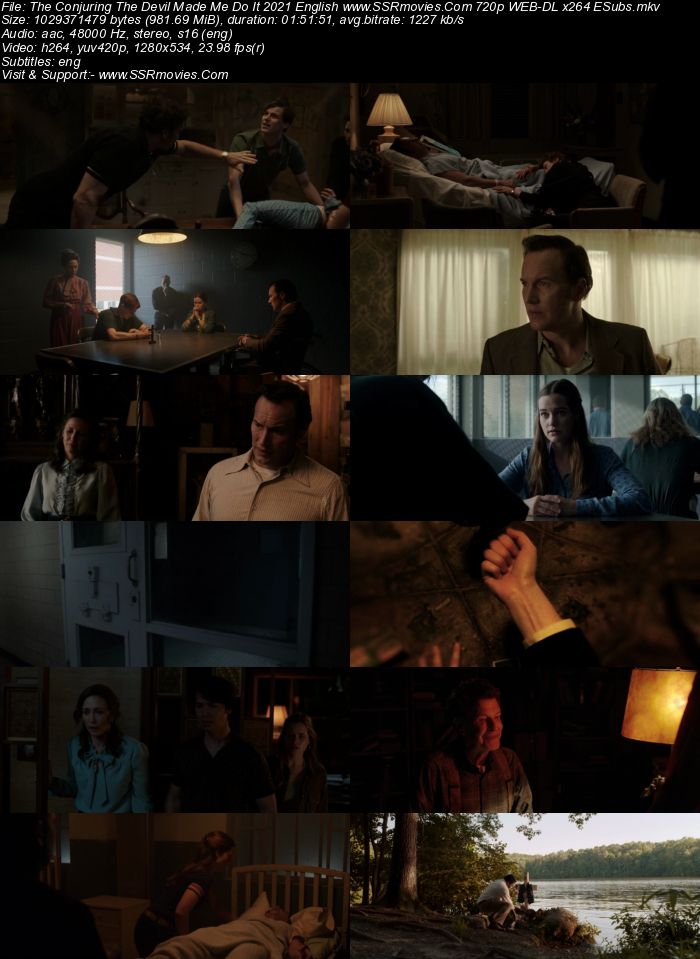 The Conjuring The Devil Made Me Do It (2021) English 480p WEB-DL 350MB ESubs Full Movie Download