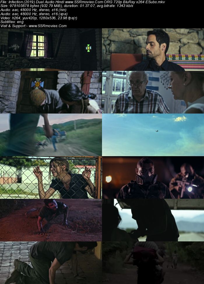 Infección (2019) Dual Audio Hindi 720p BluRay x264 900MB Full Movie Download