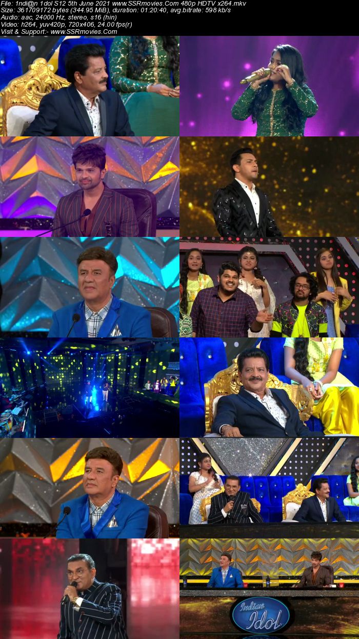 Indian Idol S12 5th June 2021 480p 720p HDTV x264 300MB Download