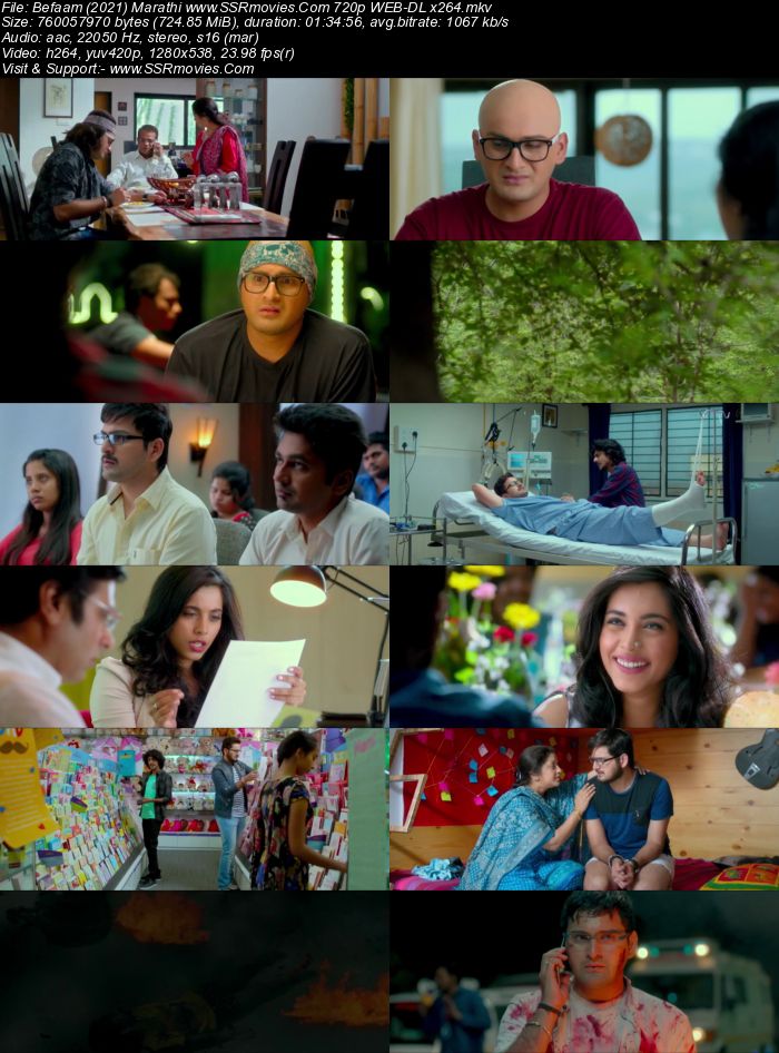 Befaam (2021) Marathi 720p WEB-DL x264 700MB Full Movie Download