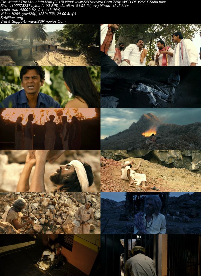 Manjhi: The Mountain Man (2015) Hindi 720p WEB-DL x264 1GB Full Movie Download