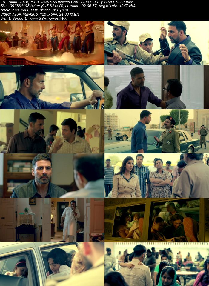 Airlift (2016) Hindi 720p BluRay x264 950MB Full Movie Download