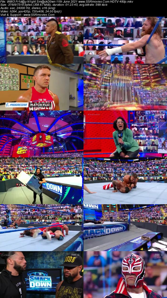 WWE Friday Night SmackDown 11th June 2021 HDTV 480p 720p Download