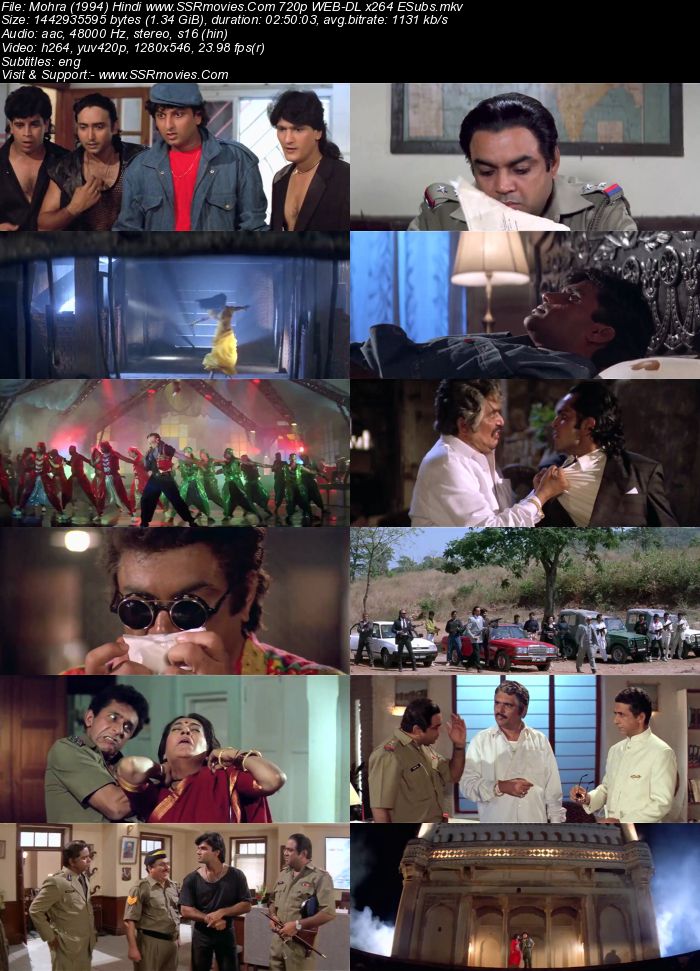 Mohra (1994) Hindi 720p WEB-DL x264 1.3GB Full Movie Download