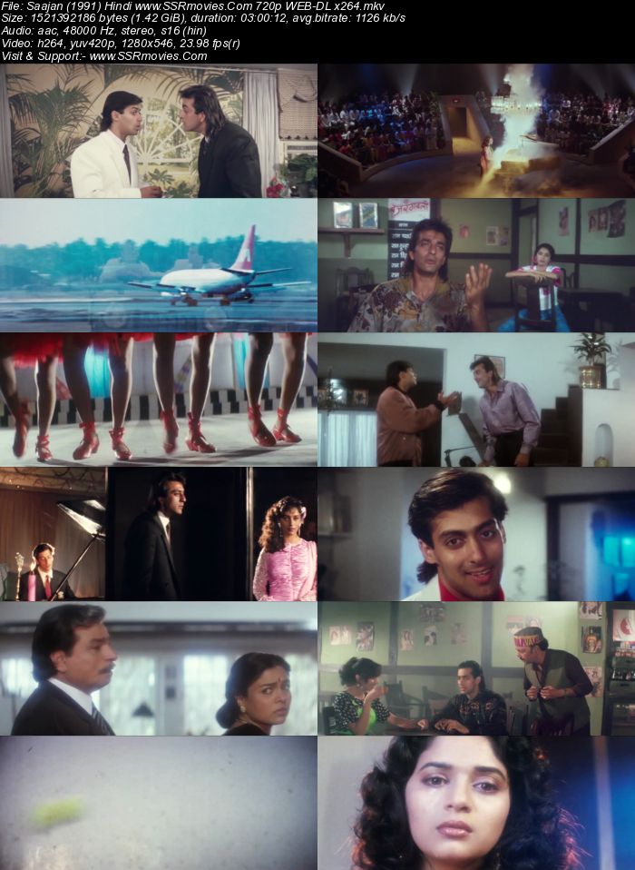 Saajan (1991) Hindi 480p WEB-DL x264 550MB Full Movie Download