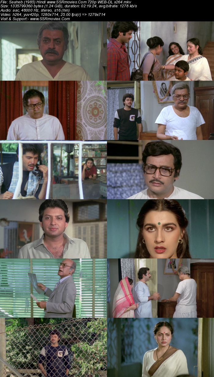 Saaheb (1985) Hindi 720p WEB-DL x264 1.2GB Full Movie Download