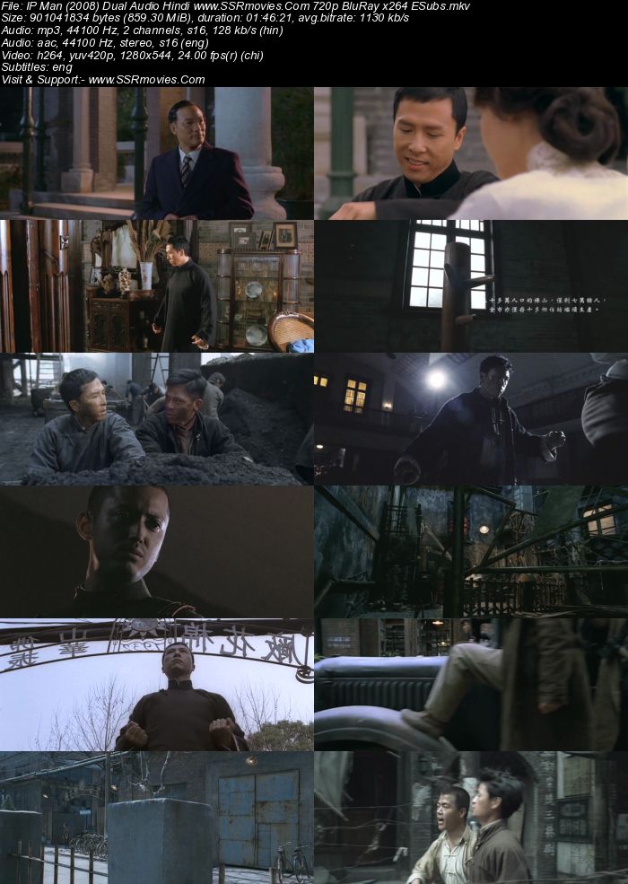 Ip Man (2008) Dual Audio Hindi 720p BluRay x264 850MB Full Movie Download