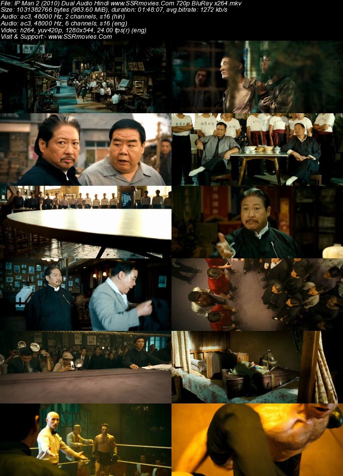 IP Man 2 (2010) Dual Audio Hindi ORG 480p BluRay x264 350MB ESubs Full Movie Download