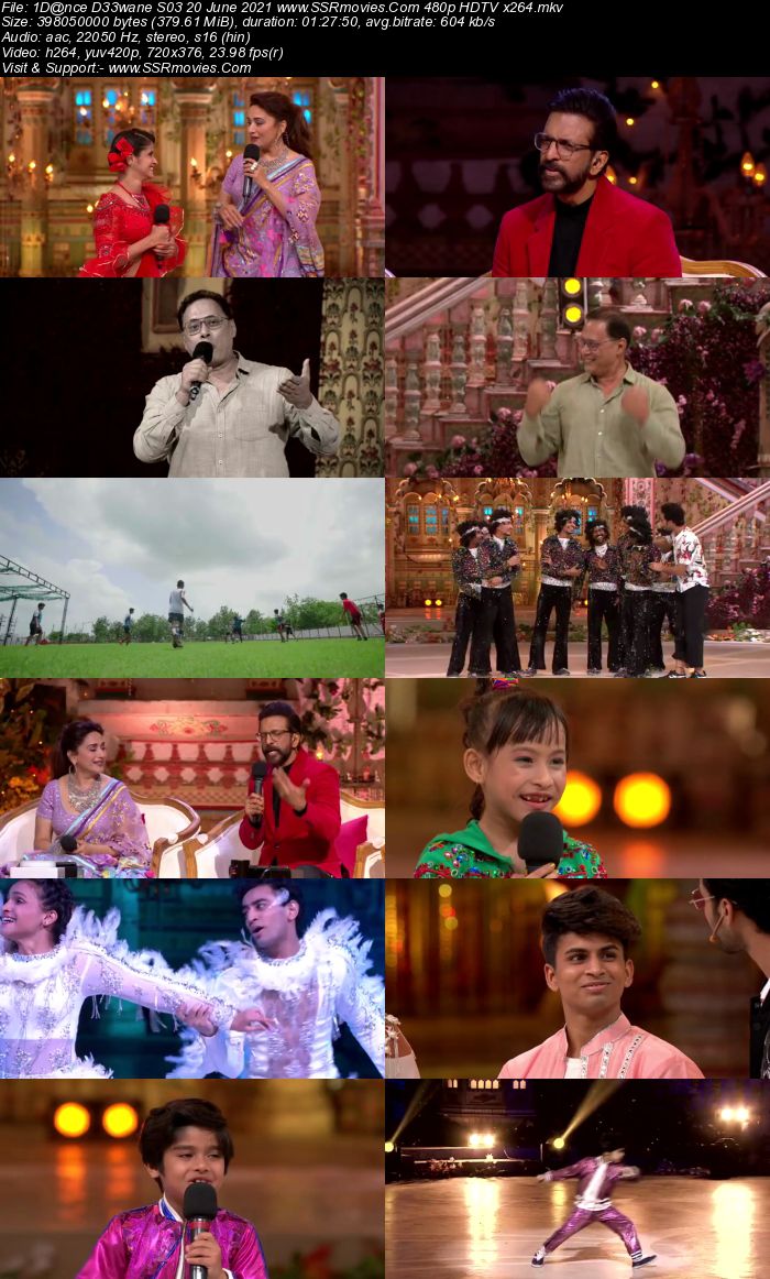 Dance Deewane S03 20th May 2021 480p 720p HDTV x264 350MB Download