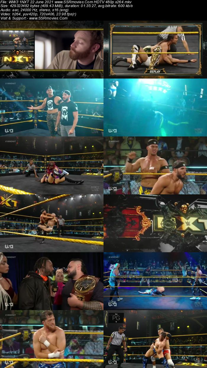 WWE NXT 22 June 2021 HDTV 480p 720p Full Show Download