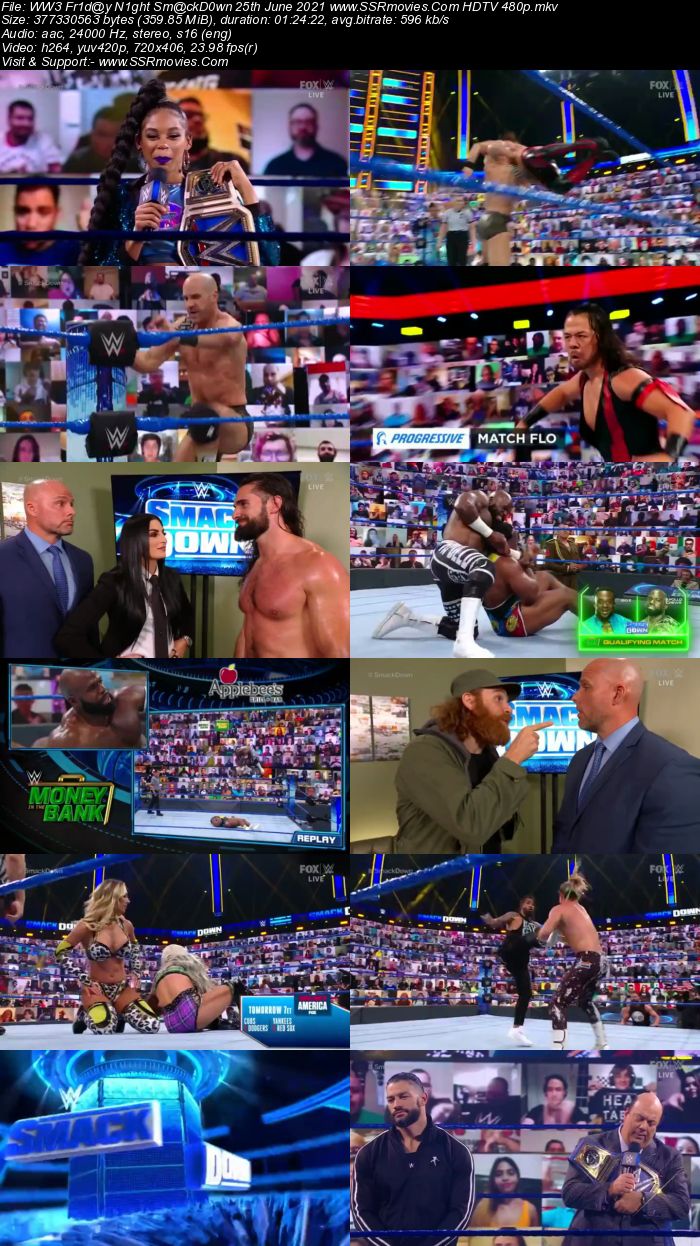 WWE Friday Night SmackDown 25th June 2021 HDTV 480p 720p Download