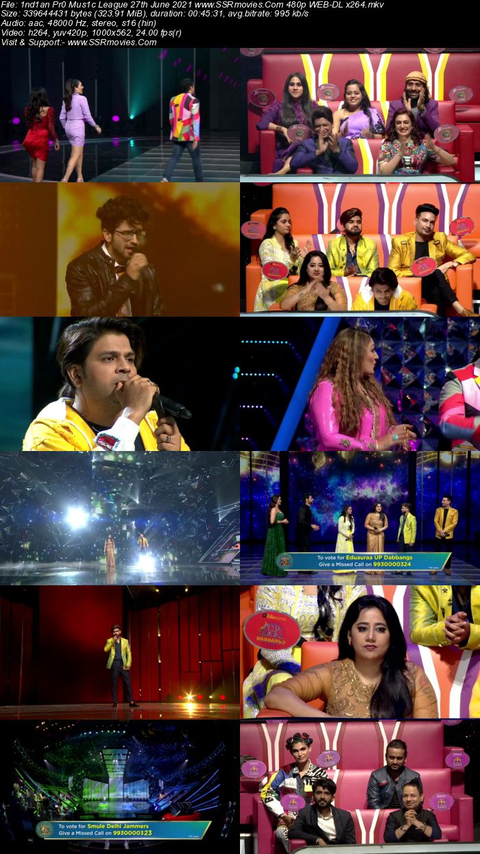 Indian Pro Music League 27th June 2021 480p WEB-DL x264 300MB Download