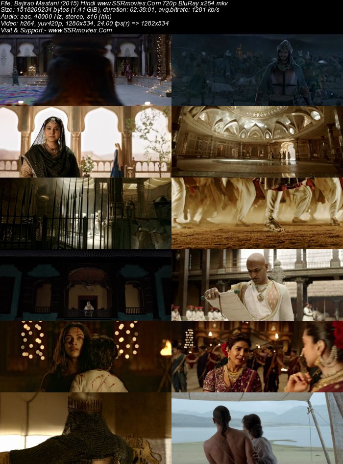 Bajirao Mastani (2015) Hindi ORG 480p BluRay x264 450MB Full Movie Download