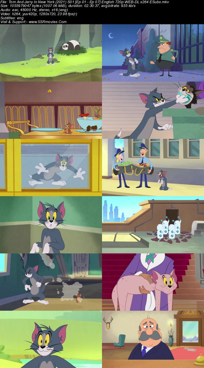 Tom and Jerry in New York (2021) S01 English 720p 480p WEB-DL ESubs Download