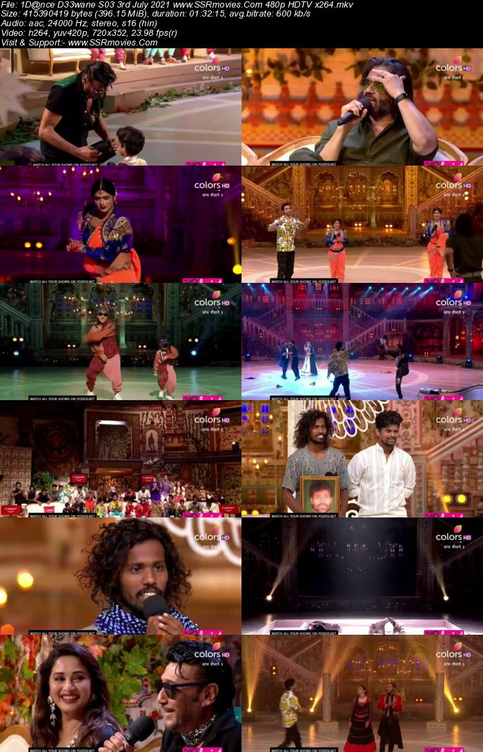 Dance Deewane S03 3rd July 2021 480p 720p HDTV x264 350MB Download