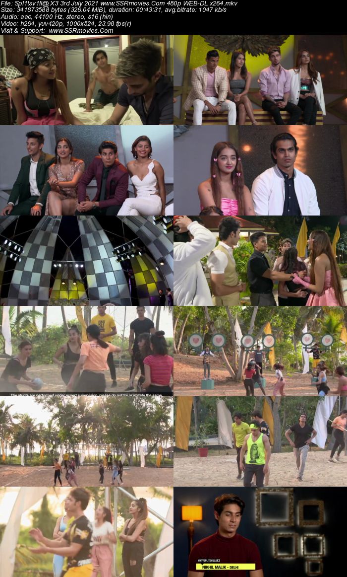 Splitsvilla X3 3rd July 2021 480p WEB-DL x264 300MB Download