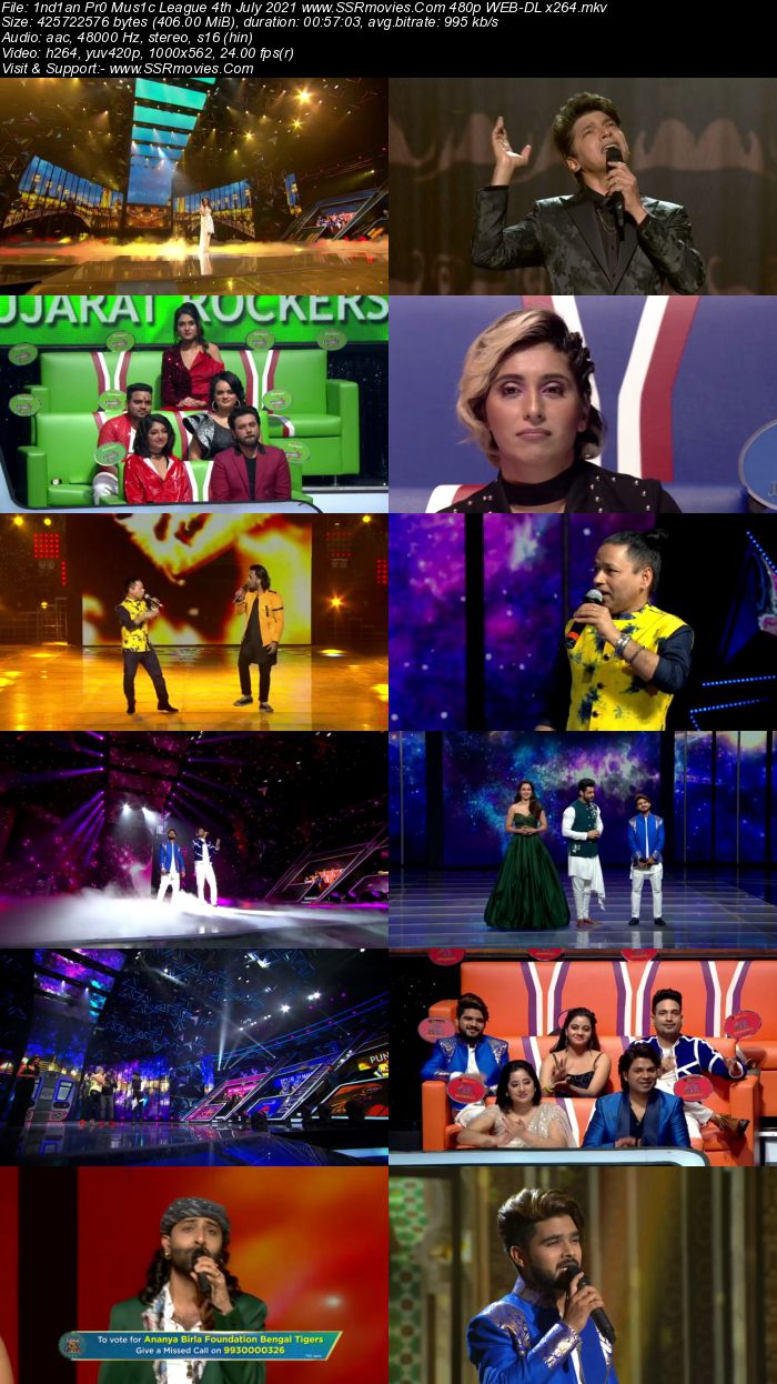 Indian Pro Music League 4th July 2021 480p WEB-DL x264 300MB Download