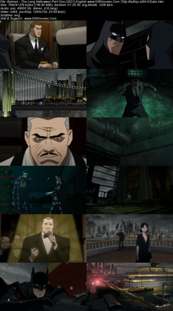 Batman: The Long Halloween, Part One (2021) English 480p BluRay 250MB Full Movie Download