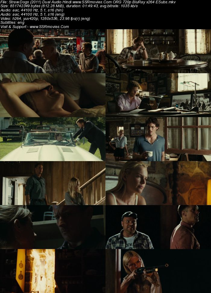 Straw Dogs (2011) Dual Audio Hindi ORG 480p BluRay x264 350MB ESubs Full Movie Download