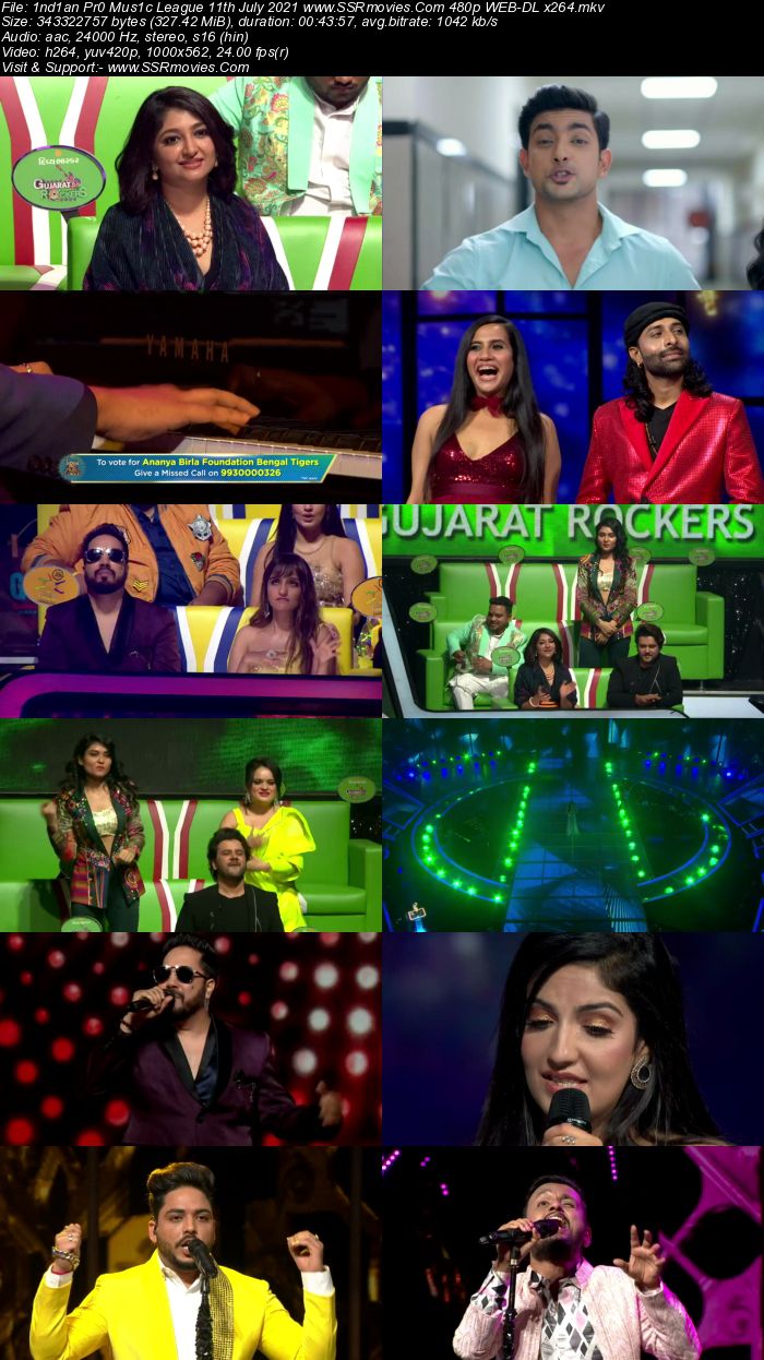 Indian Pro Music League 11th July 2021 480p WEB-DL x264 300MB Download