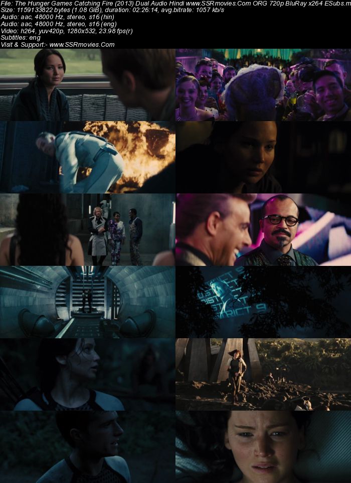 The Hunger Games: Catching Fire (2013) Dual Audio Hindi 720p BluRay x264 1.1GB Full Movie Download