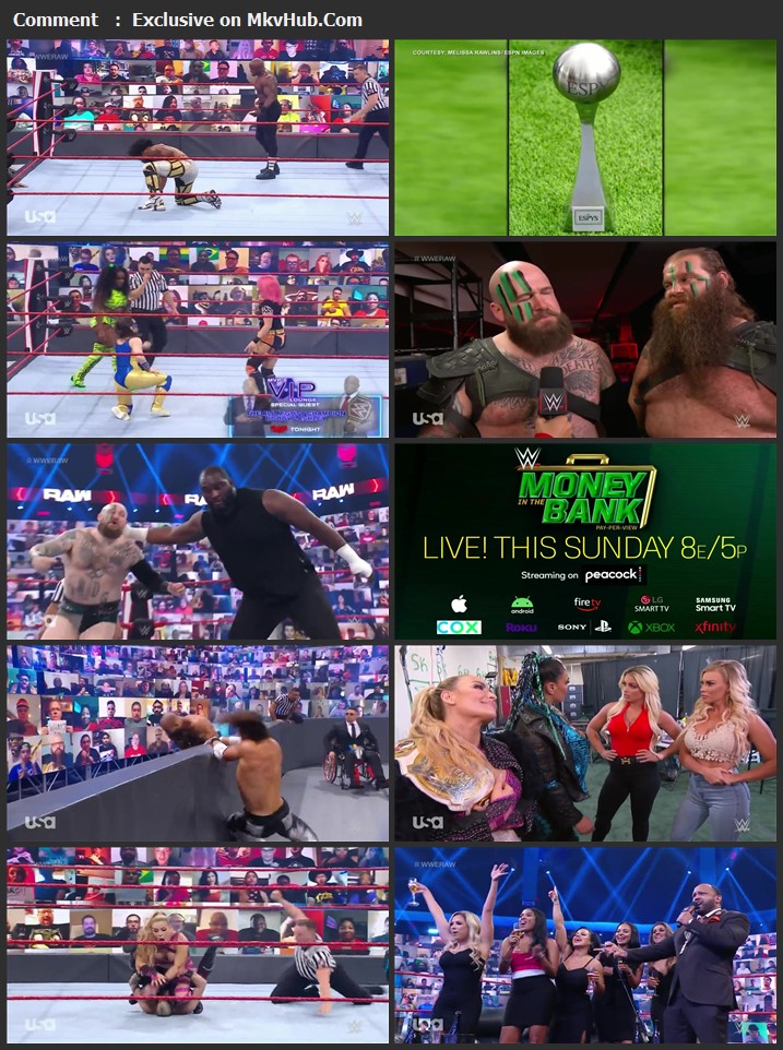 WWE Monday Night Raw 12th July 2021 720p WEBRip x264 1.1GB Download