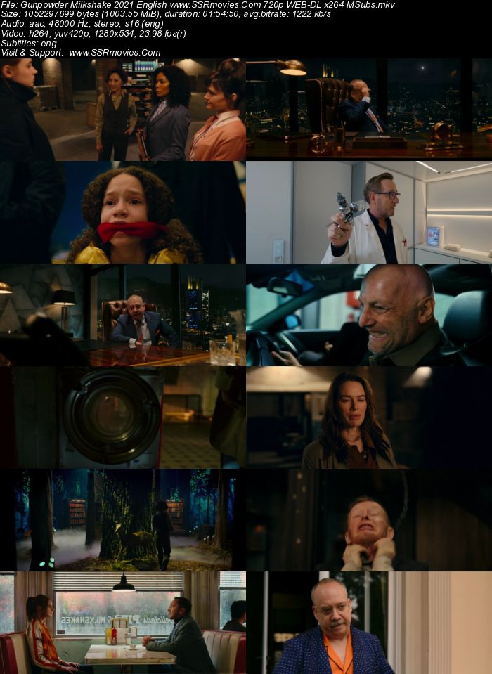 Gunpowder Milkshake (2021) English 480p WEB-DL x264 350MB ESubs Full Movie Download