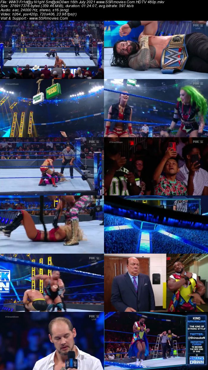 WWE Friday Night SmackDown 16th July 2021 HDTV 480p 720p Download