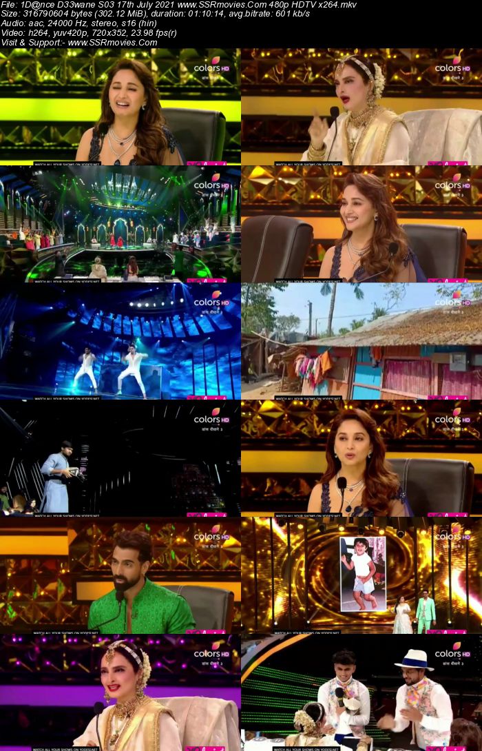 Dance Deewane S03 17th July 2021 480p 720p HDTV x264 350MB Download