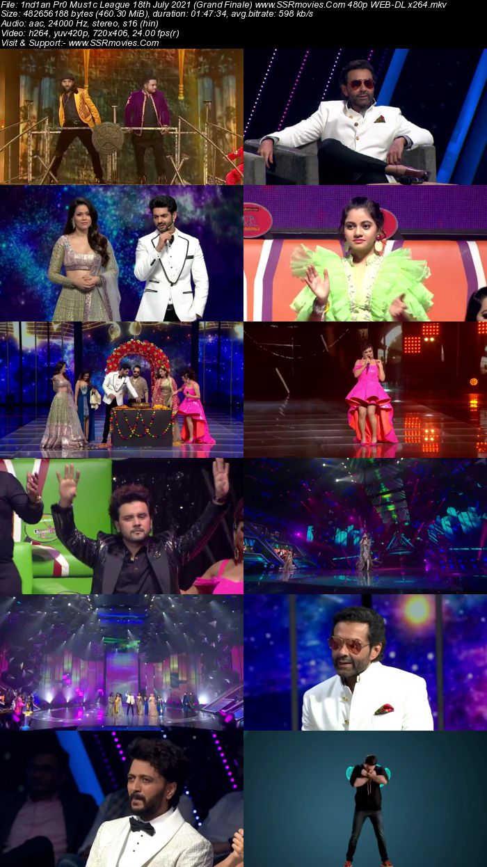 Indian Pro Music League 18th July 2021 (Grand Finale) 480p 720p WEB-DL 450MB Download