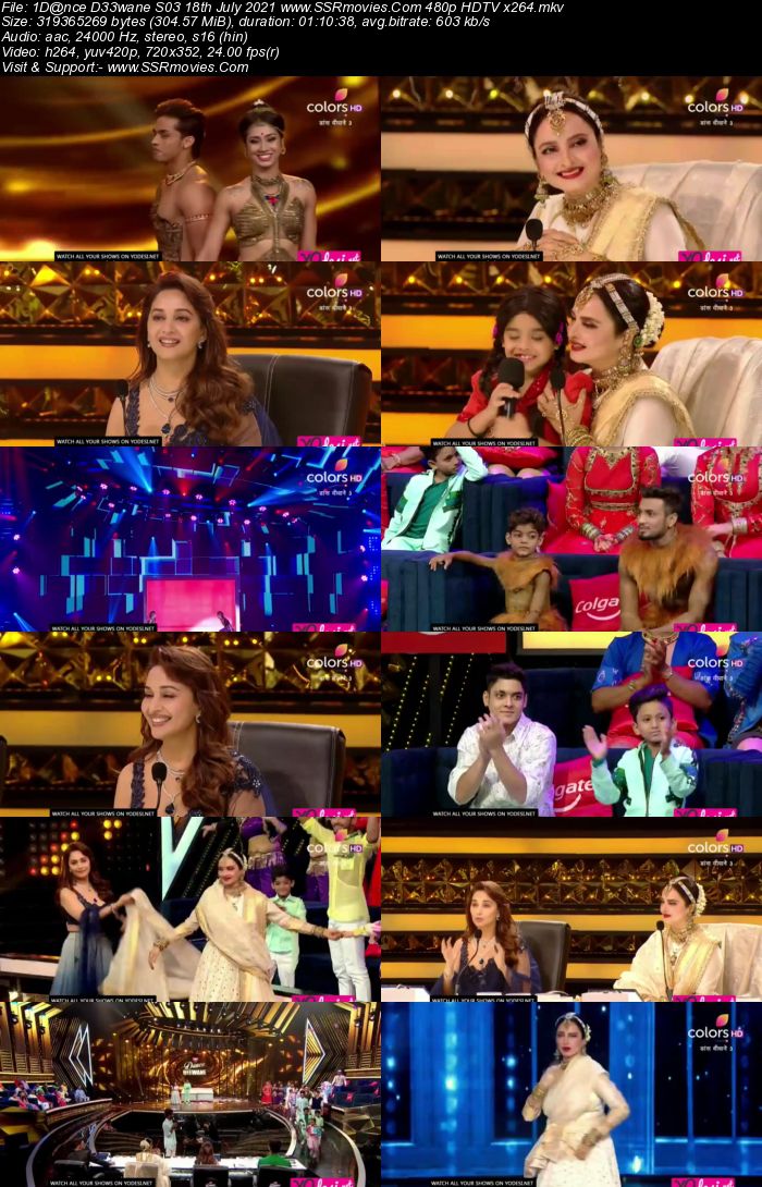 Dance Deewane S03 18th July 2021 480p 720p HDTV x264 350MB Download