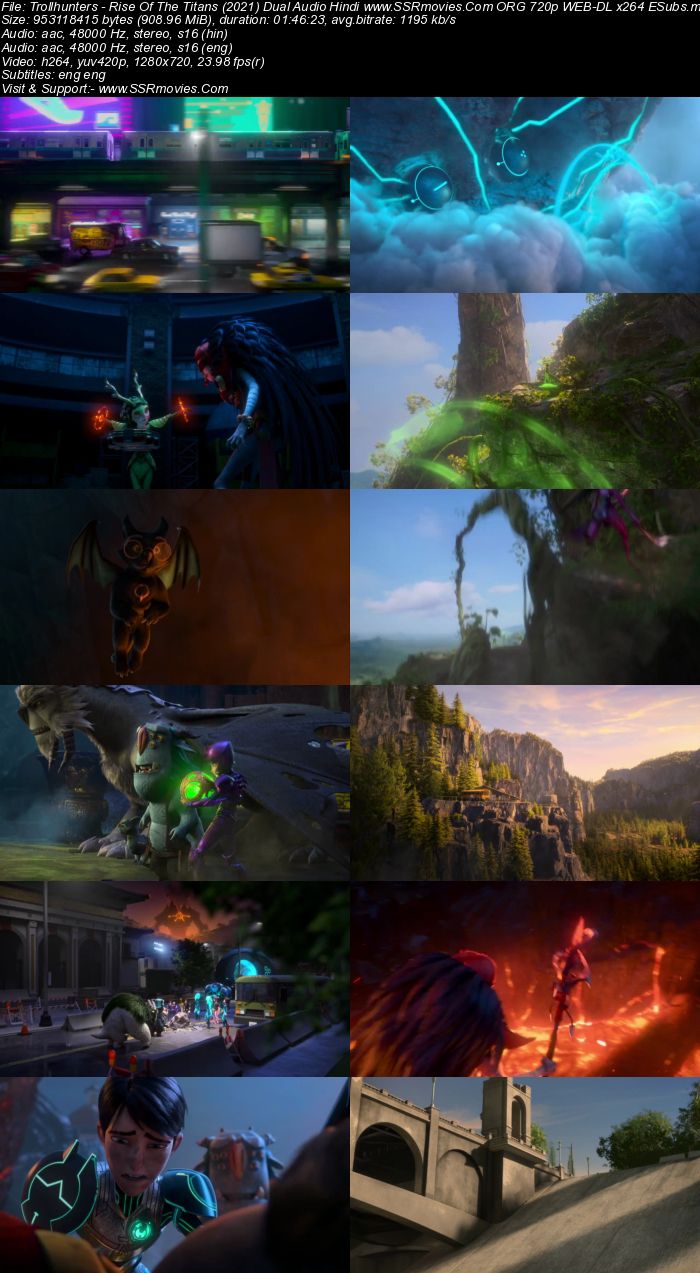 Trollhunters Rise of the Titans (2021) Dual Audio Hindi ORG 480p WEB-DL 350MB ESubs Full Movie Download