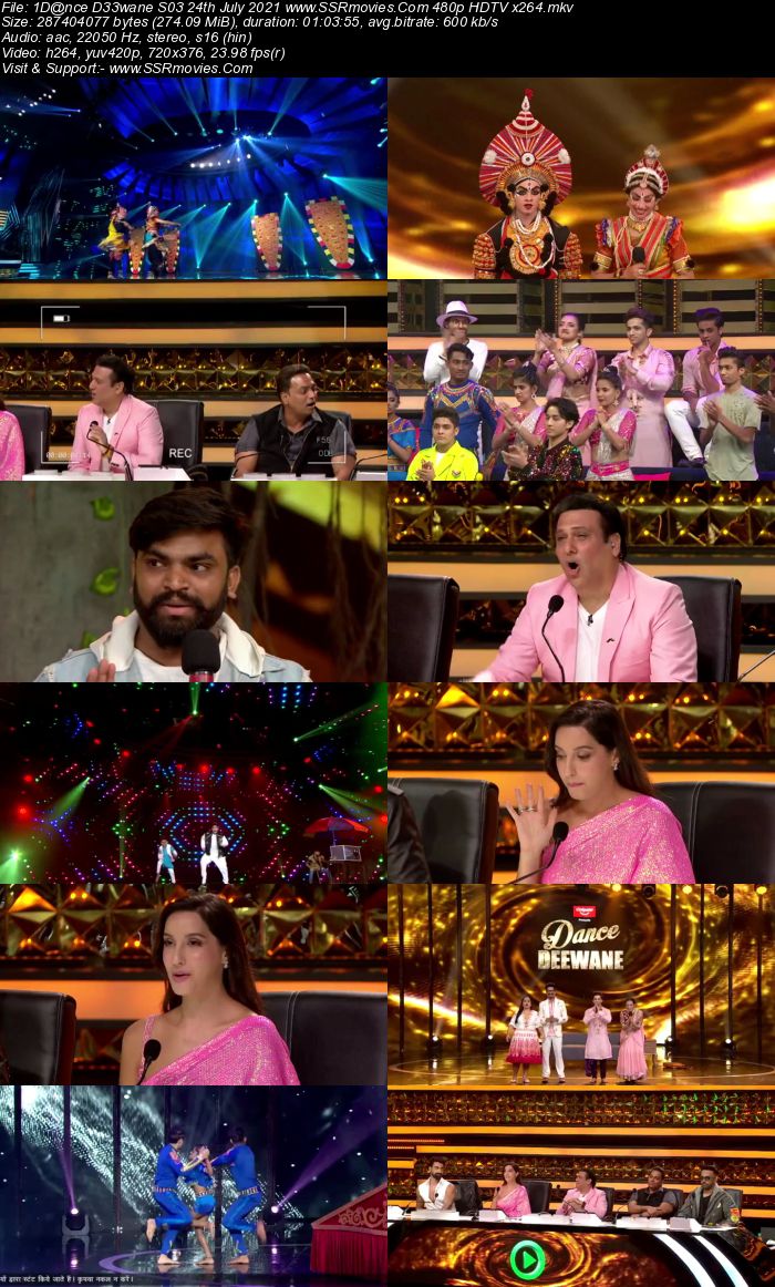 Dance Deewane S03 24th July 2021 480p 720p HDTV x264 350MB Download