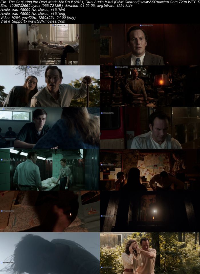 The Conjuring: The Devil Made Me Do It (2021) Dual Audio Hindi 720p WEB-DL x264 950MB Full Movie Download