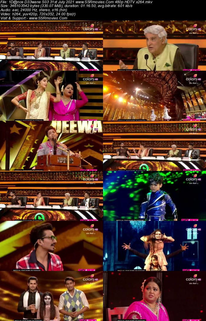 Dance Deewane S03 31st July 2021 480p 720p HDTV x264 350MB Download