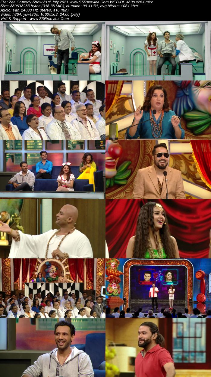 Zee Comedy Show 31st July 2021 480p WEB-DL x264 300MB Download