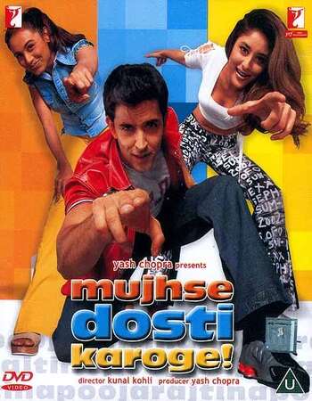 Mujhse Dosti Karoge! (2002) Hindi 720p DVDRip x264 1.2GB Full Movie Download