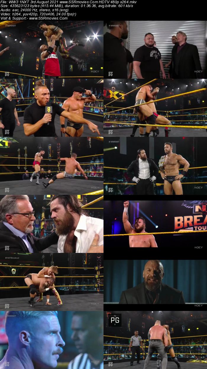 WWE NXT 3rd August 2021 HDTV 480p 720p Full Show Download