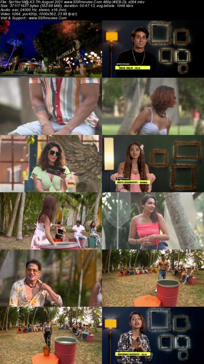 Splitsvilla X3 7th August 2021 480p WEB-DL x264 300MB Download