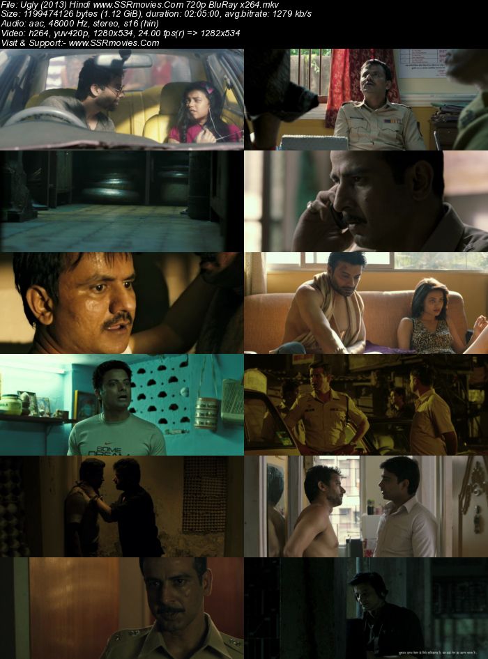 Ugly (2013) Hindi 480p BluRay x264 350MB Full Movie Download