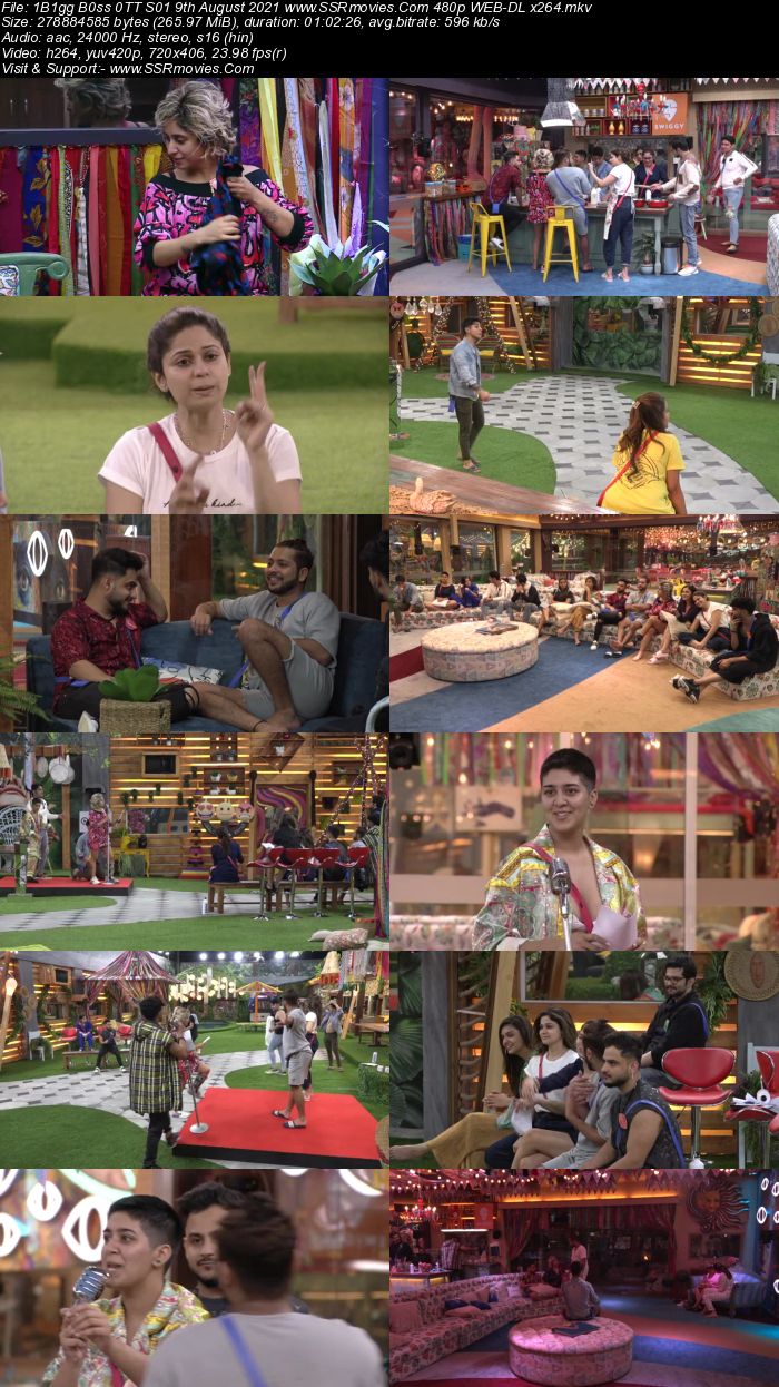 Bigg Boss 0TT S01 9th August 2021 720p 480p WEB-DL x264 1.5GB Download